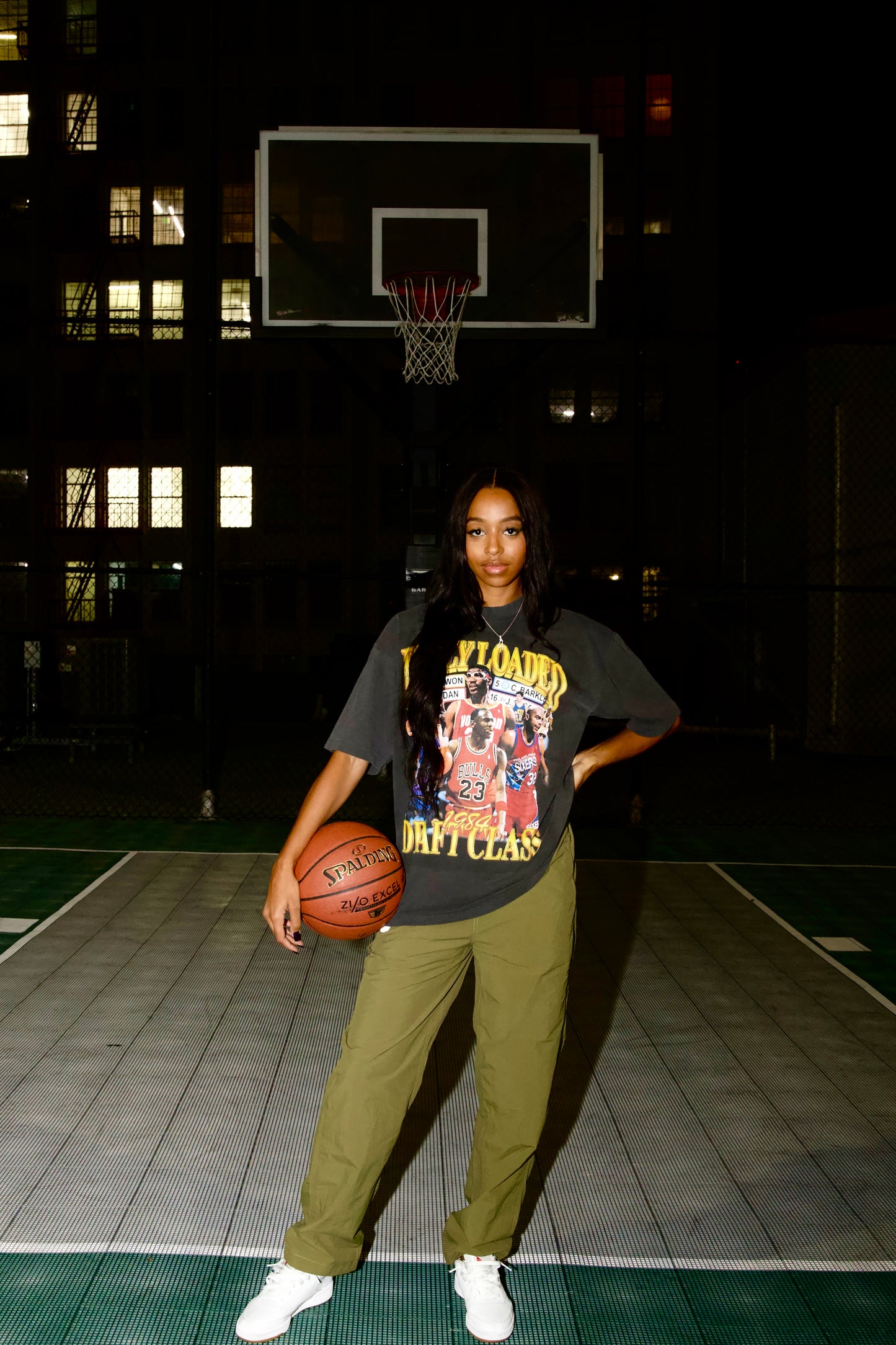 1984 Draft Class Tee - Front View - Celebrating the basketball legends of the iconic 1984 draft class